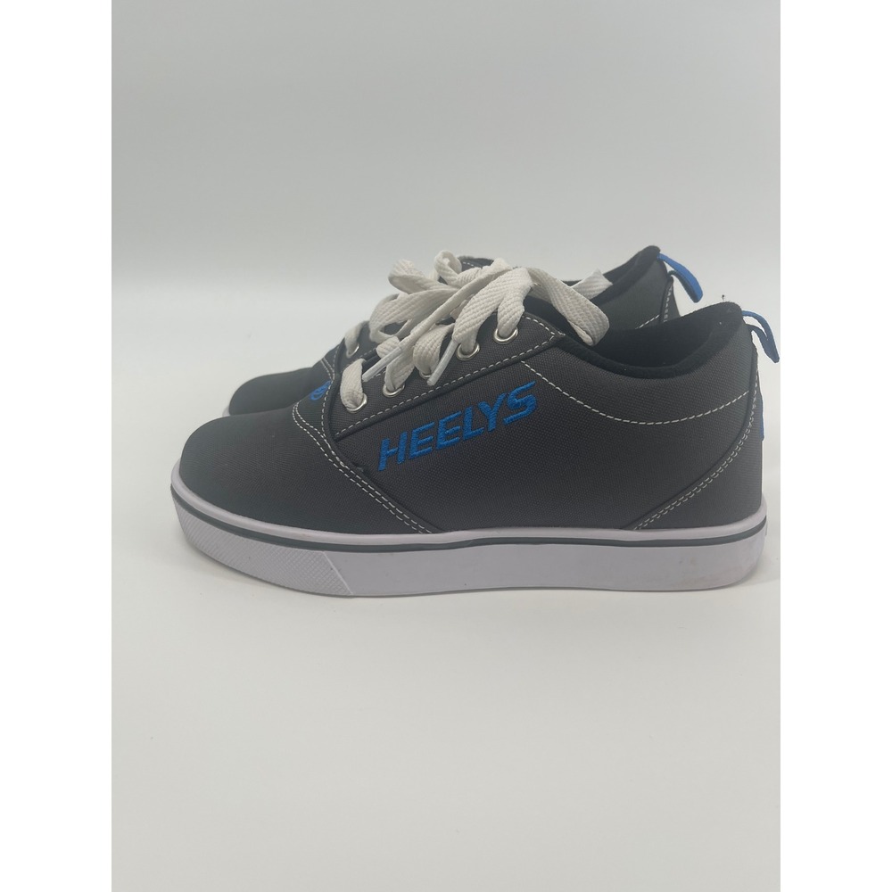 Heelys Pro 20 Charcoal Grey Blue Skate Shoes Youth Size 3 Wheeled Sneakers - Picture 1 of 6